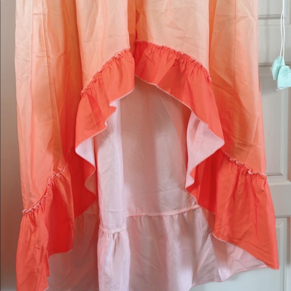 Boho High Low Button Ruffle Maxi Dress Cover Up - Picture 5 of 7